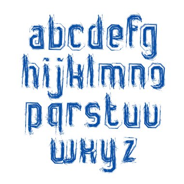 Handwritten lowercase letters