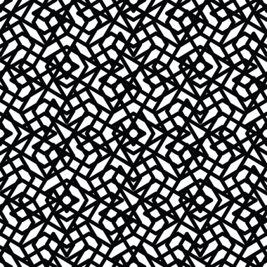 Monochrome messy seamless pattern