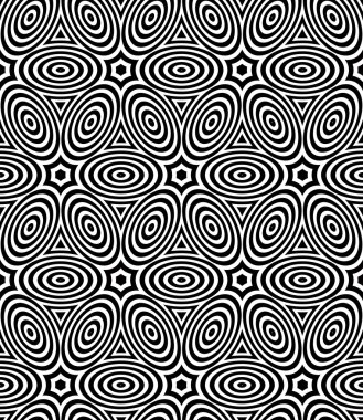 Siyah ve beyaz simetrik seamless modeli