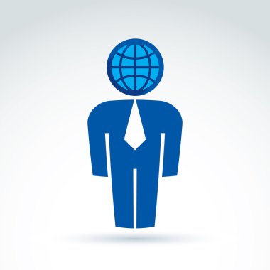 White collar office worker icon