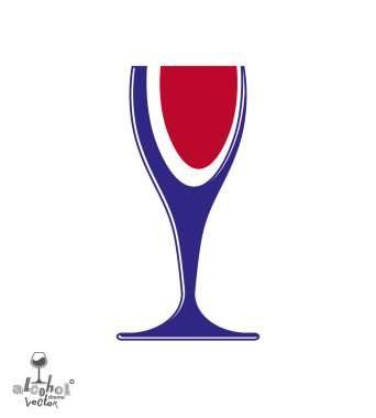 Beautiful sophisticated wine goblet