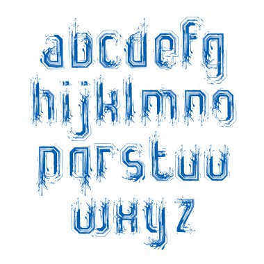 Lowercase doodle letters