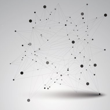 Mesh contemporary technology abstract object