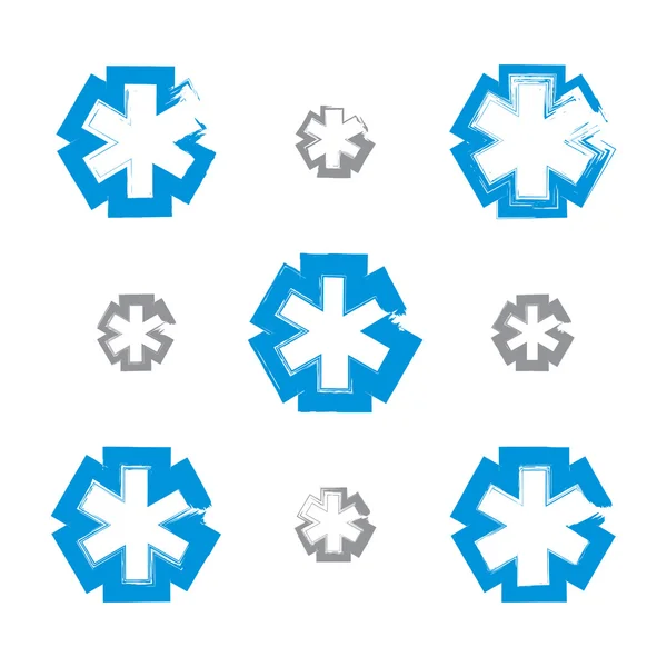 Simple ambulance symbols — Stok Vektör