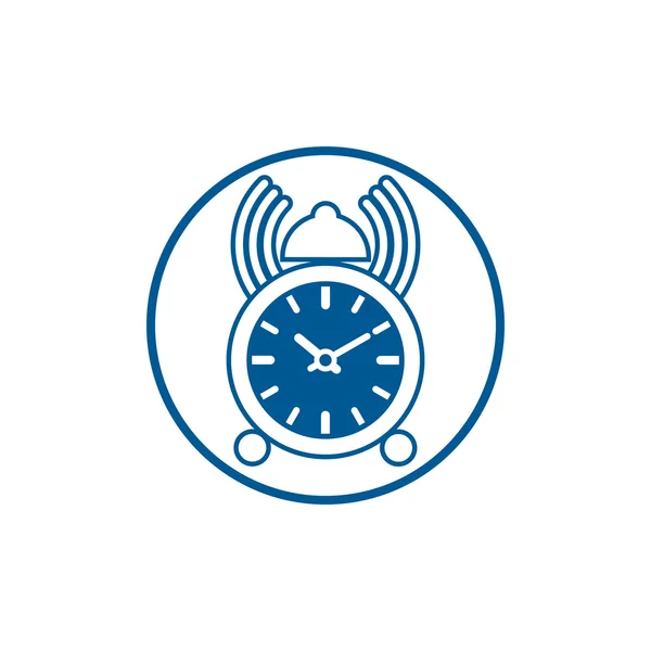 Icono elegante conceptual de tiempo — Vector de stock