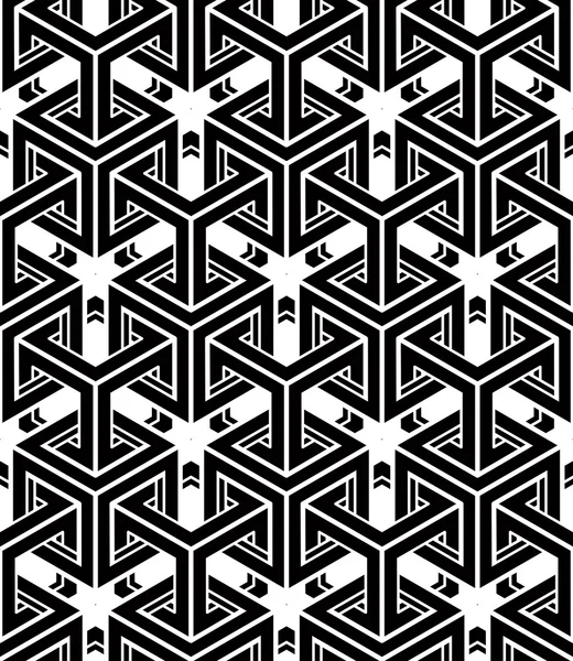 Seamless optical ornamental pattern — Stock Vector