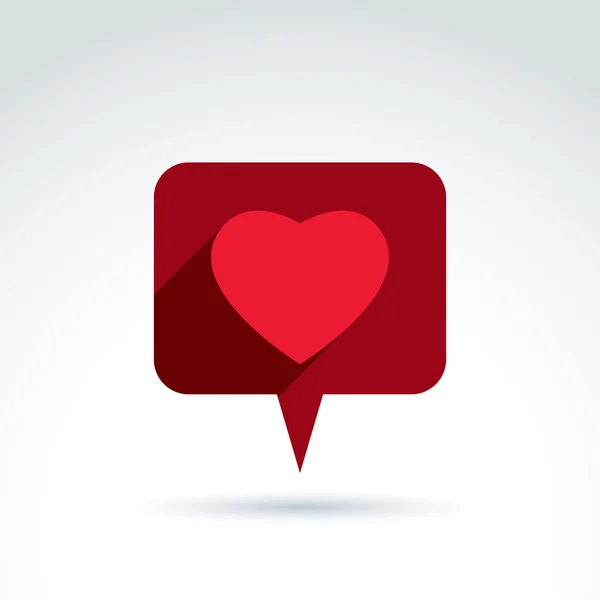 Speech bubble with love sign — Wektor stockowy