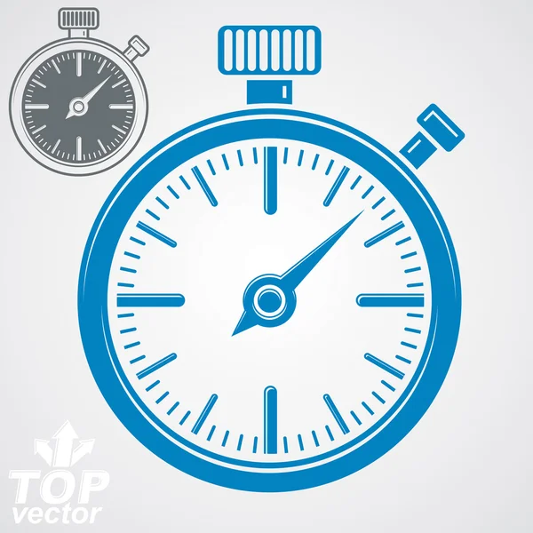 Klassieke stopwatch, aanvullende versie opgenomen — Stockvector