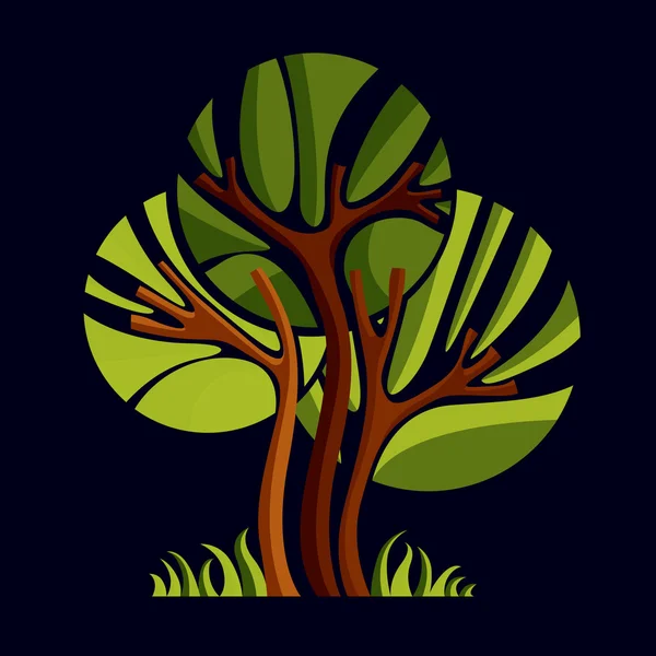 Árbol de hadas de arte — Vector de stock