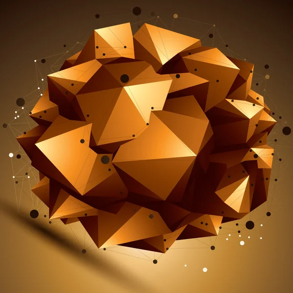 Geometrische abstracte ingewikkeld lattice object — Stockvector