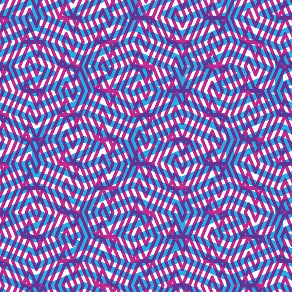 Géométrique salissant doublé motif sans couture — Image vectorielle