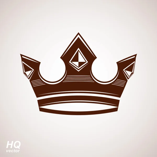 Majestic crown, luxury stylized coronet — Stock Vector