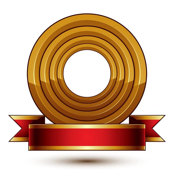 Design golden ring template — Stok Vektör