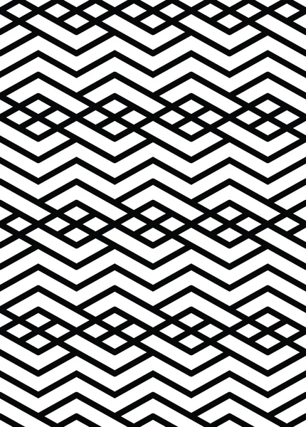 Monochrome geometric art seamless pattern — ストックベクタ