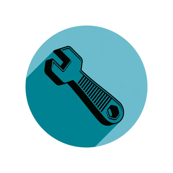 Classic wrench icon — Stock Vector