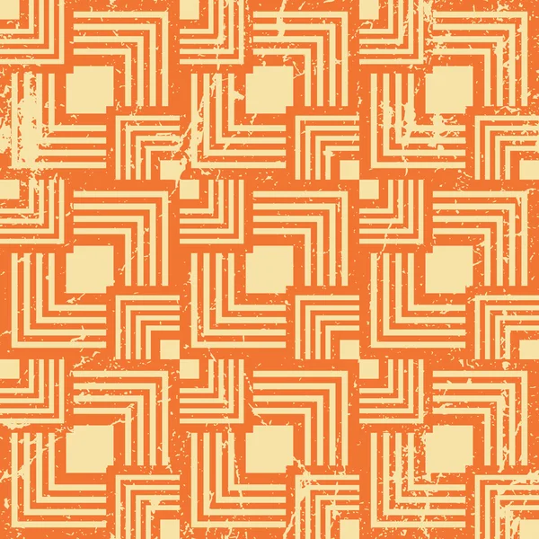 Vintage style geometric seamless background — ストックベクタ