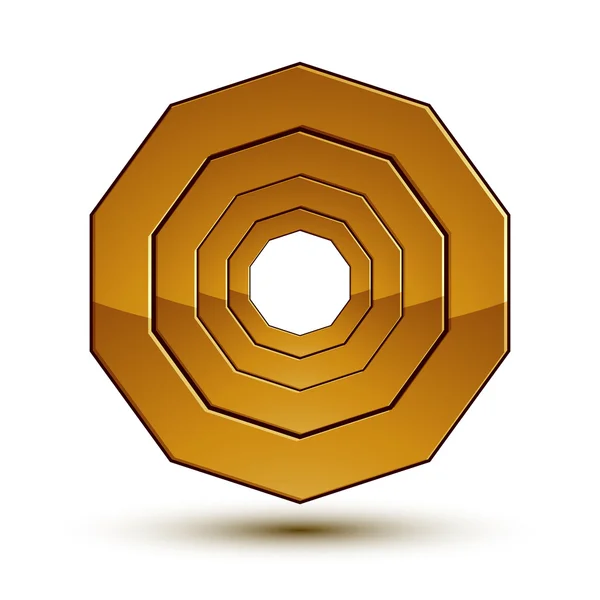 Icône lustrée 3d héraldique — Image vectorielle