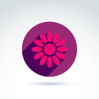 flower icon  in a circle