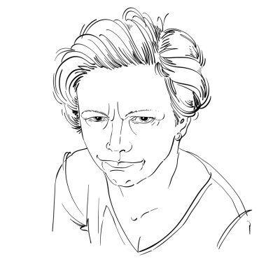 Kızgın kızın portresi