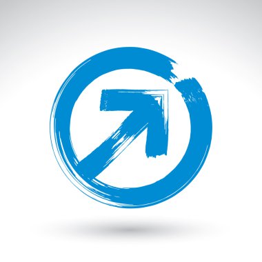 Hand-painted route button