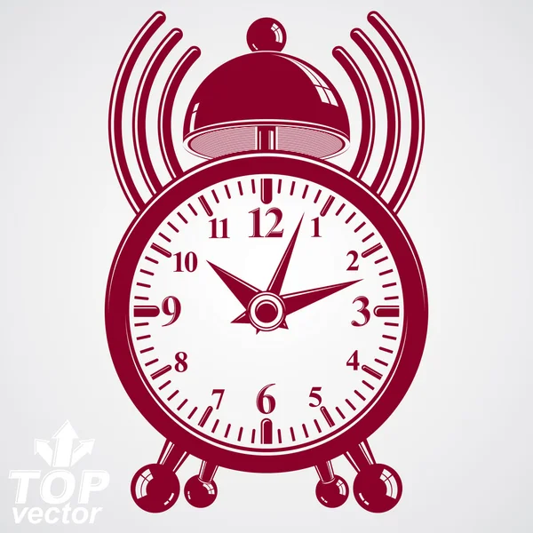 Elegant alarm clock — Stock Vector