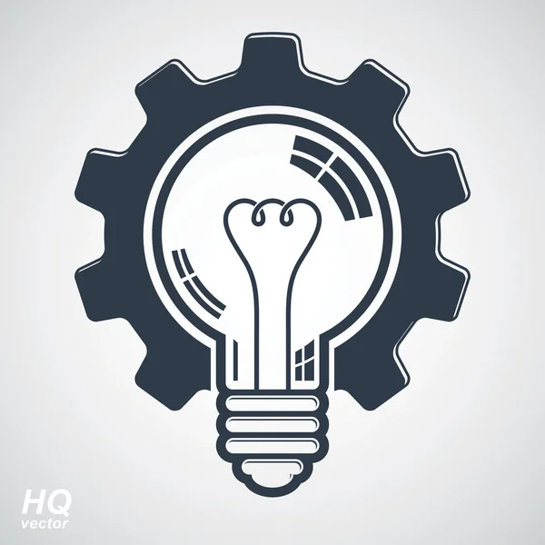 Light bulb shape — Stock Vector