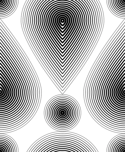 Modèle ornemental noir et blanc — Image vectorielle