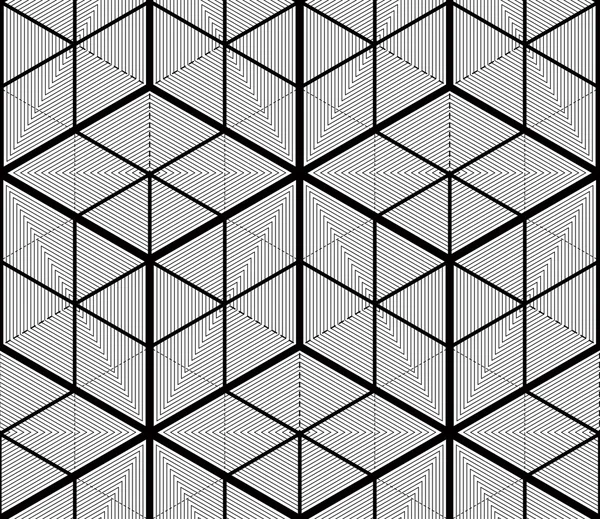 Modèle monochrome continu Illusif — Image vectorielle