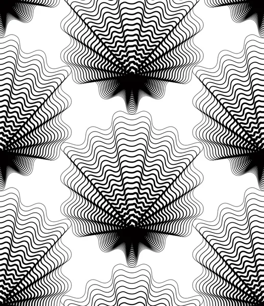Durchgängiges Muster mit grafischen Linien — Stockvektor