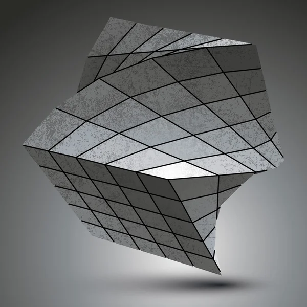 Zink Quadrat stilvolle Konstruktion — Stockvektor