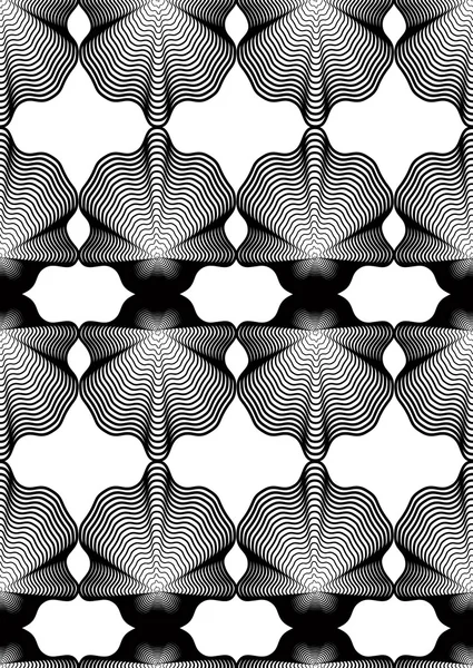 Patrón continuo con líneas gráficas — Archivo Imágenes Vectoriales