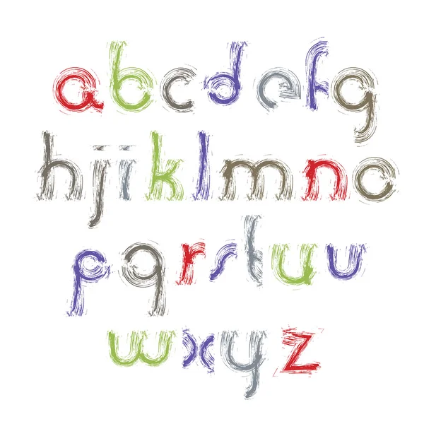 Set di lettere alfabeto acrilico — Vettoriale Stock