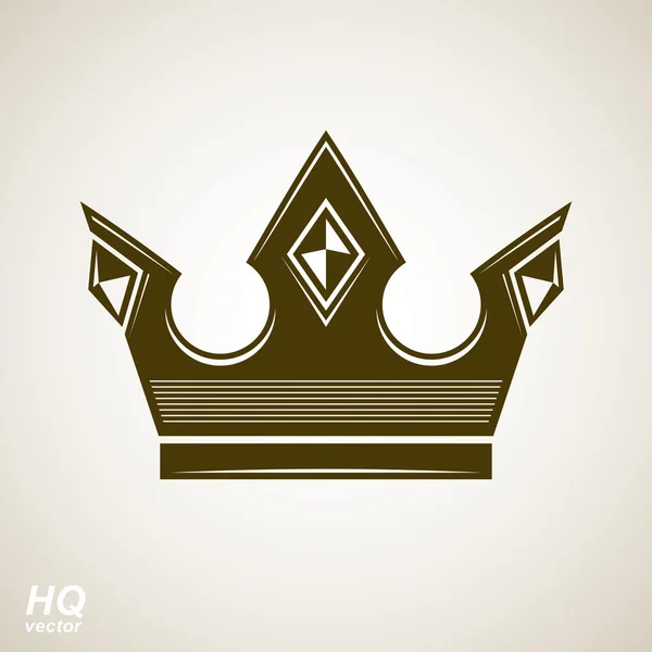 Ikona korony rocznika — Wektor stockowy