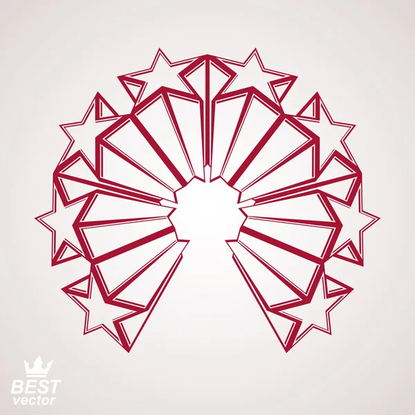 Estrellas de perspectiva celebrativa — Vector de stock