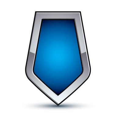 Heraldic blue emblem w