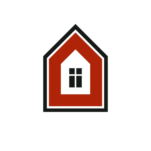 Icône maison abstraite — Image vectorielle