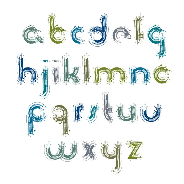 Acrylic alphabet letters set — Stock Vector