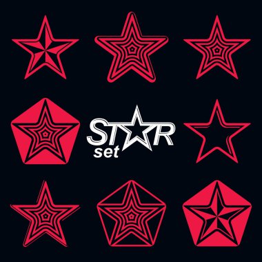 set of festive blazons