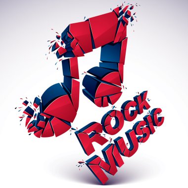 shattered musical note