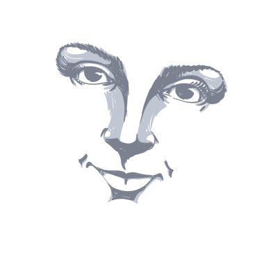 illustration of face of a girl