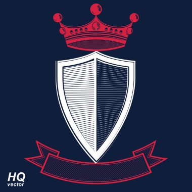 shield with king red crown