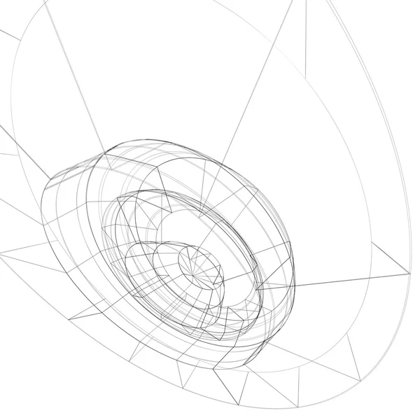 Monochroom stijlvolle achtergrond — Stockvector