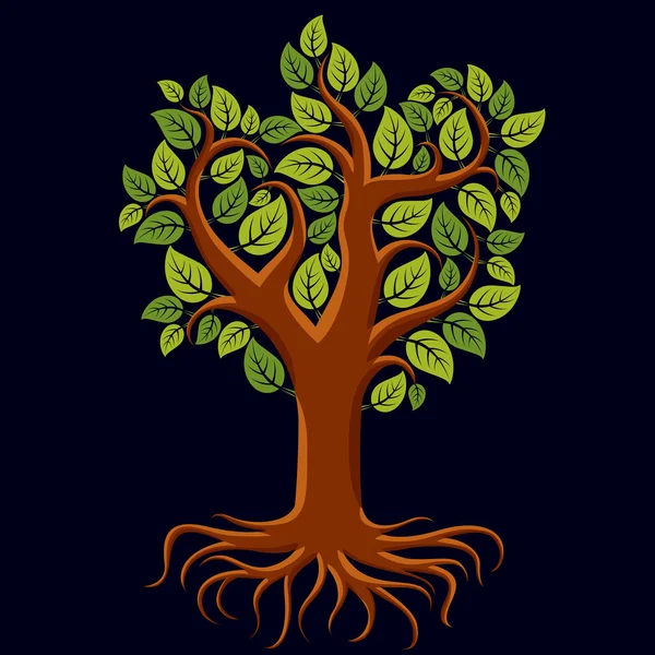 Fe træ ikon – Stock-vektor