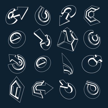 Multimedya işaretleri koleksiyonu