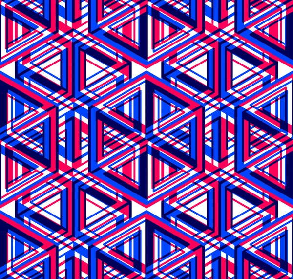 Kontinuierliche geometrische Muster — Stockvektor