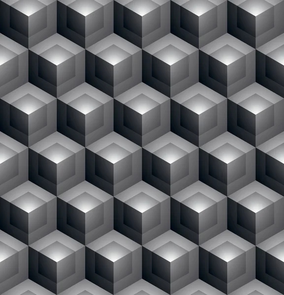 Monocromo patrón geométrico abstracto sin costura — Vector de stock