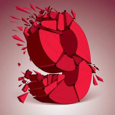 3D Dijital tel kafes sayı 9