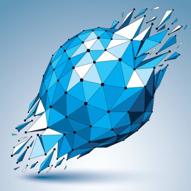 3D düşük Poli deforme nesne