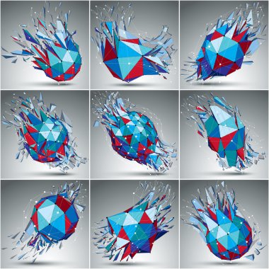 3D düşük Poli nesneler