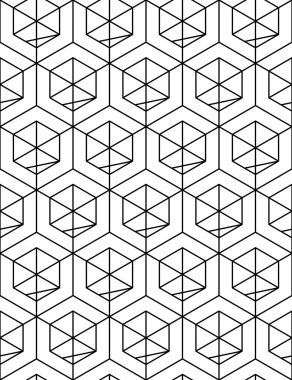 Rhythmic contrast textured endless pattern